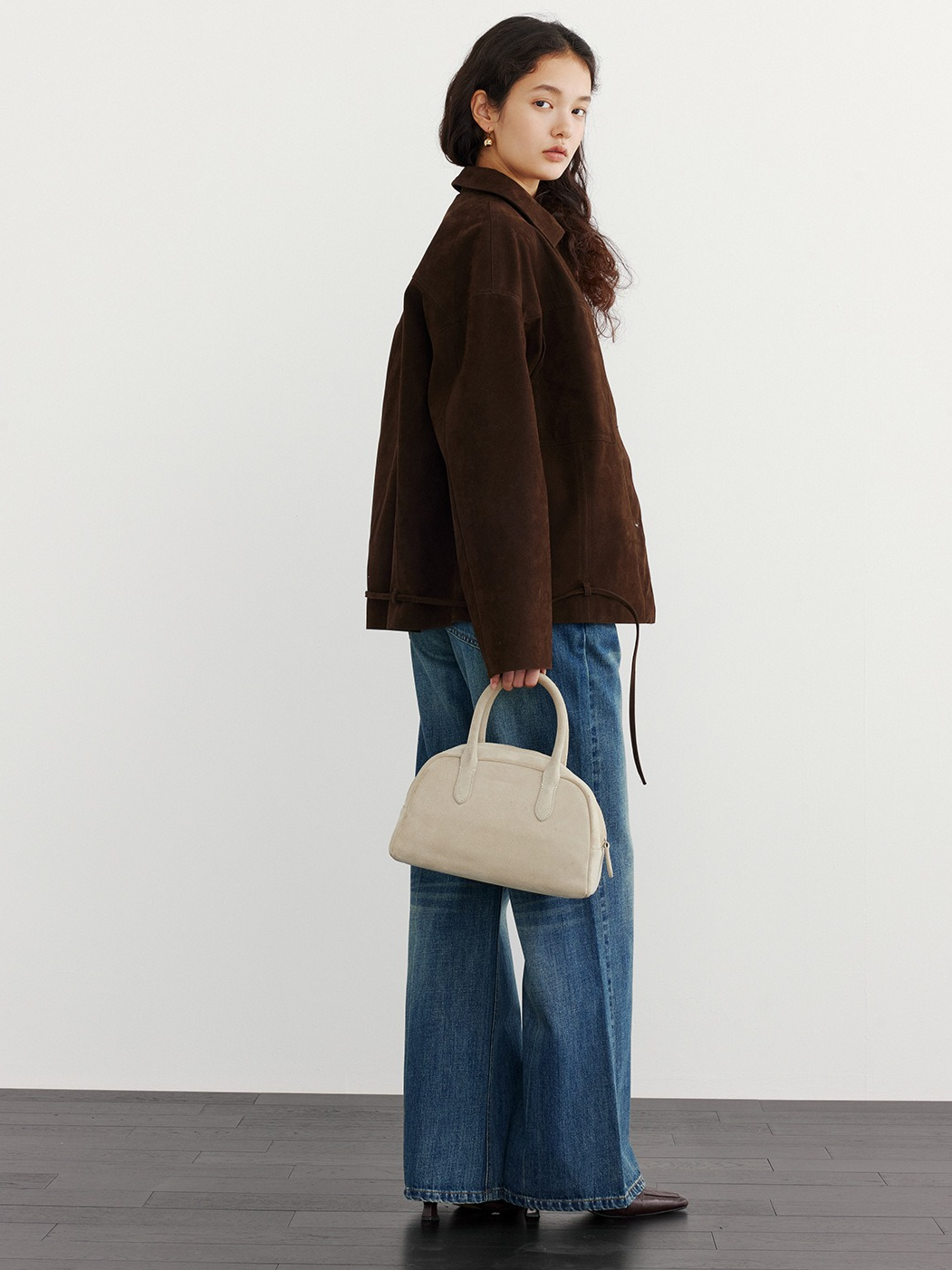 SUEDE HEM LOOP TIE JACKET 2132
