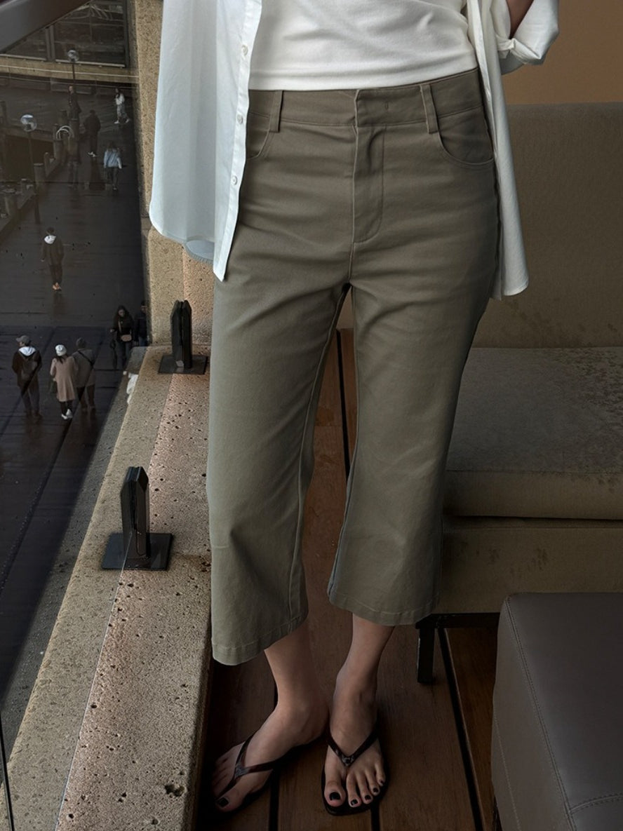 CROPPED FLARE PANTS 2471