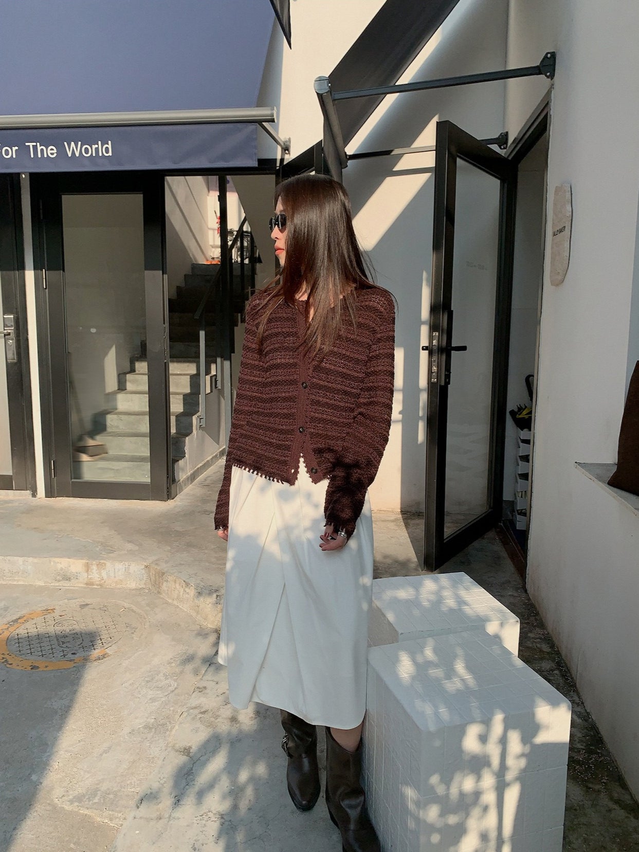 VINTAGE TEXTURED CARDIGAN 2458