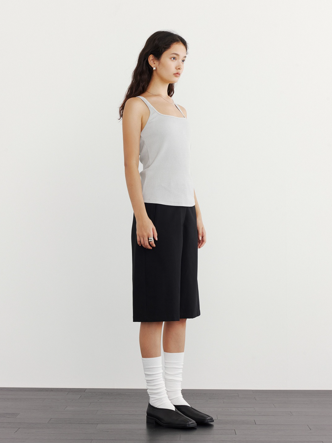 FLAT FRONT HALF PANTS 2118