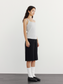 FLAT FRONT HALF PANTS 2118
