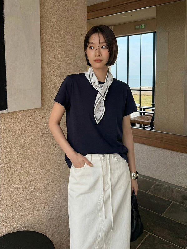 ベーシックスカーフセットTシャツ 2415