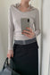 LAYERED SHEER COLLAR TOP–COLORS 2310