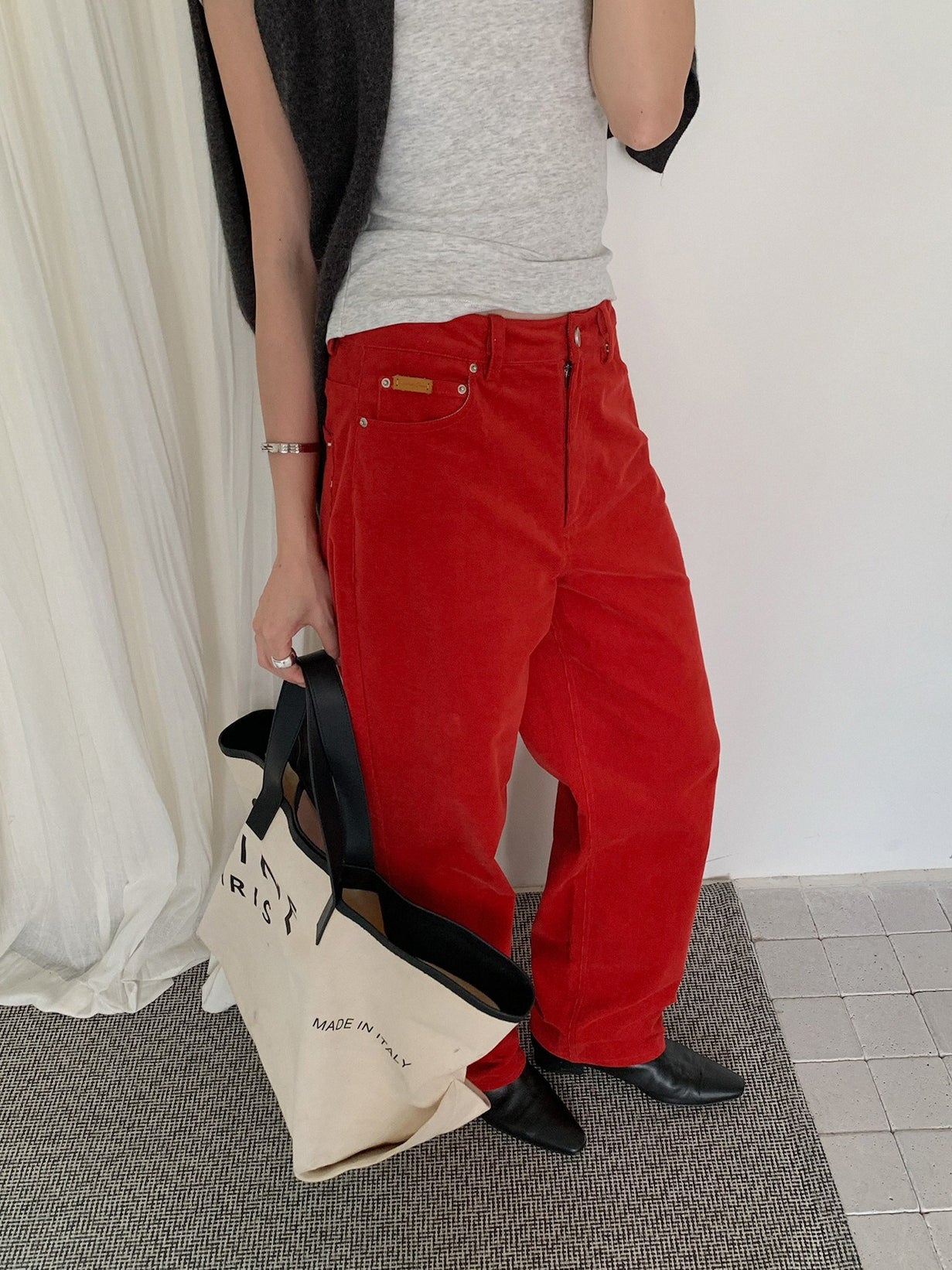 CORDUROY RETRO PANTS 2492