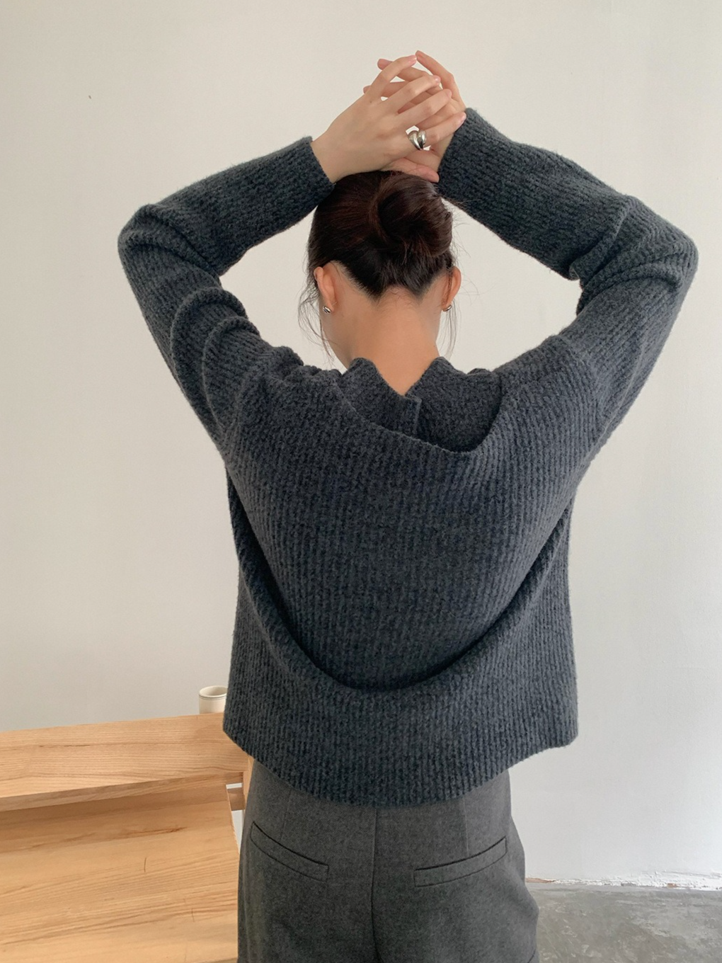 レイヤードプチハイネックニット 2210