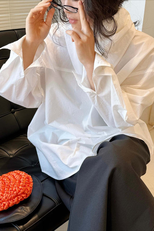 スカーフセットスタンドシャツ 2267