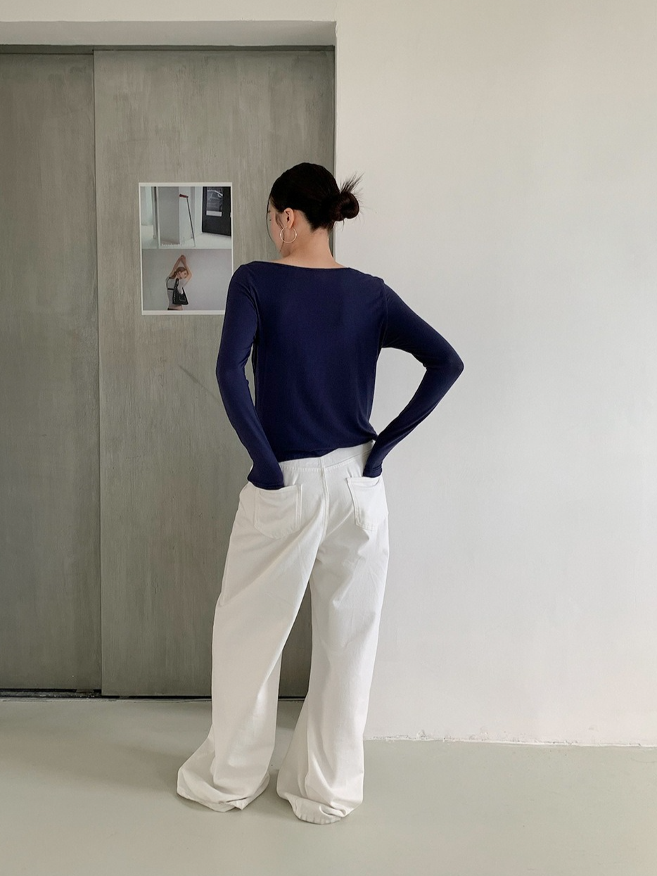 アシメトリードレープレイヤートップス 2202