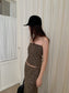 MIXED KNIT TUBE & CARDIGAN 2468