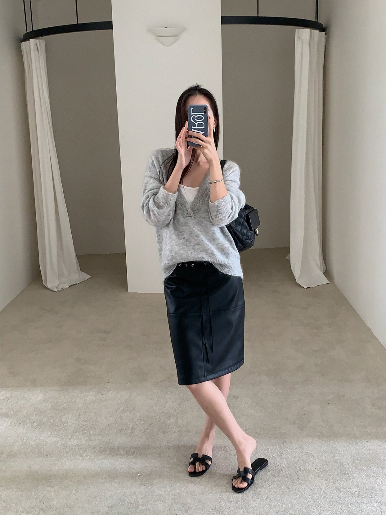 SUEDE MIDI SKIRT 2460