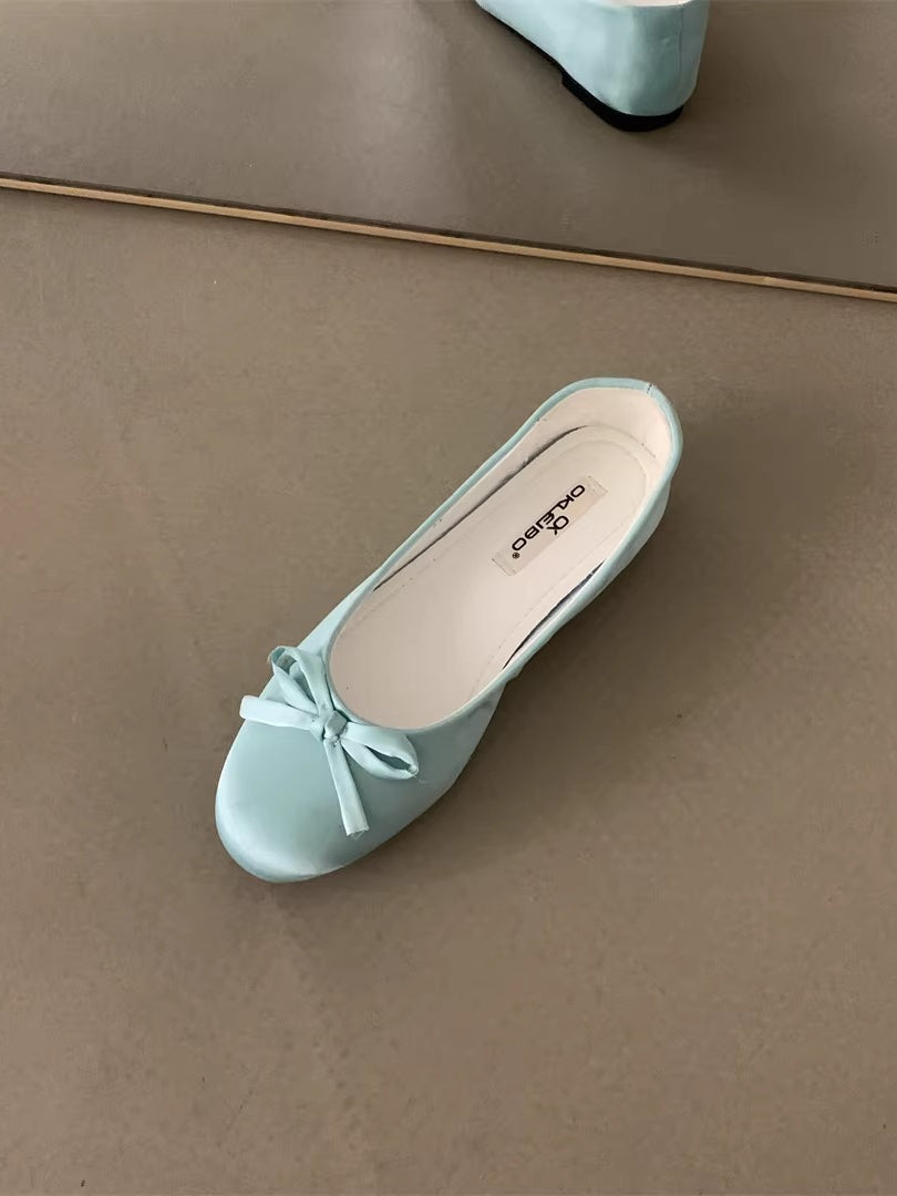 サテンバレエフラットシューズ 2326