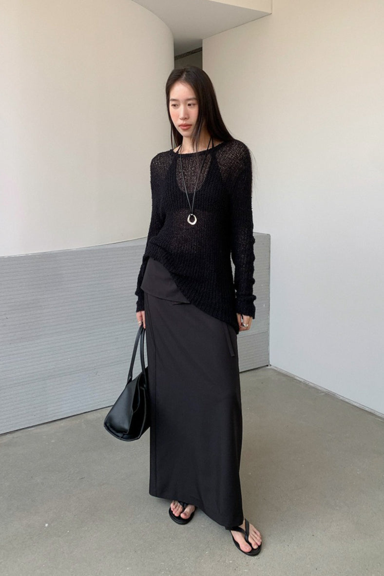 LOOSE ROUND NECK KNIT 2319
