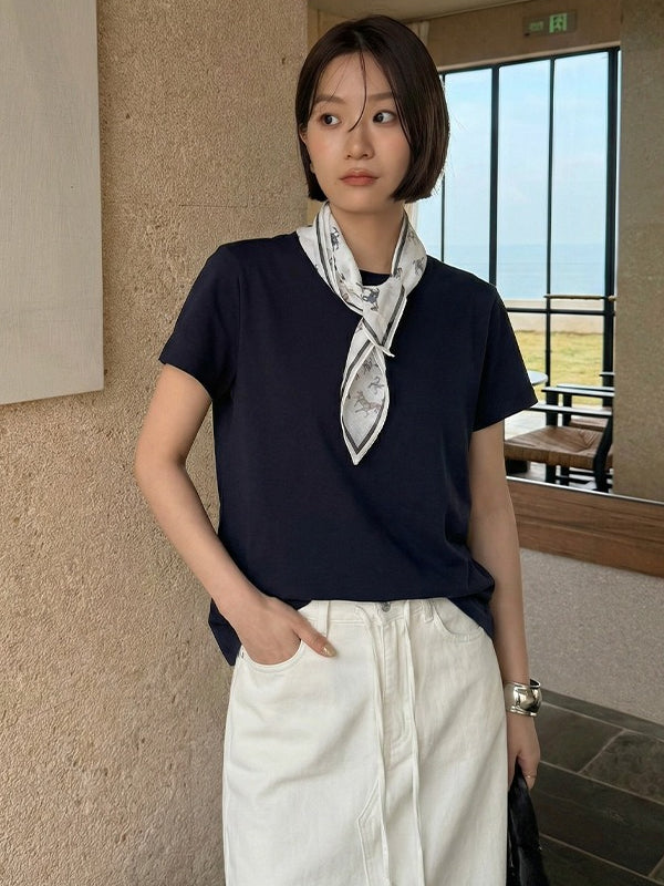 ベーシックスカーフセットTシャツ 2415