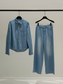 BASIC FIT DENIM SHIRT 2133