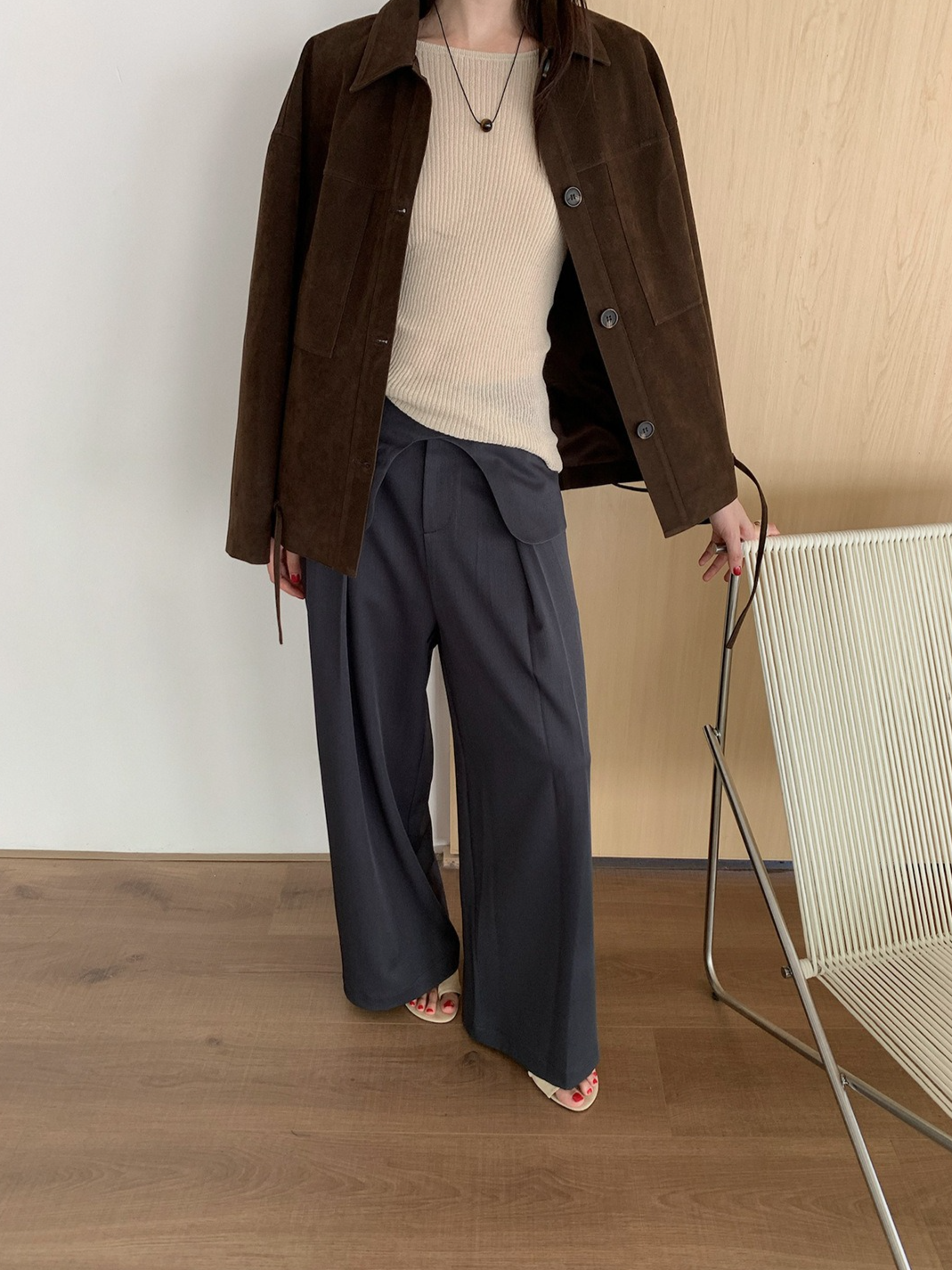 LAYERED FLAP TUCK PANTS 2130