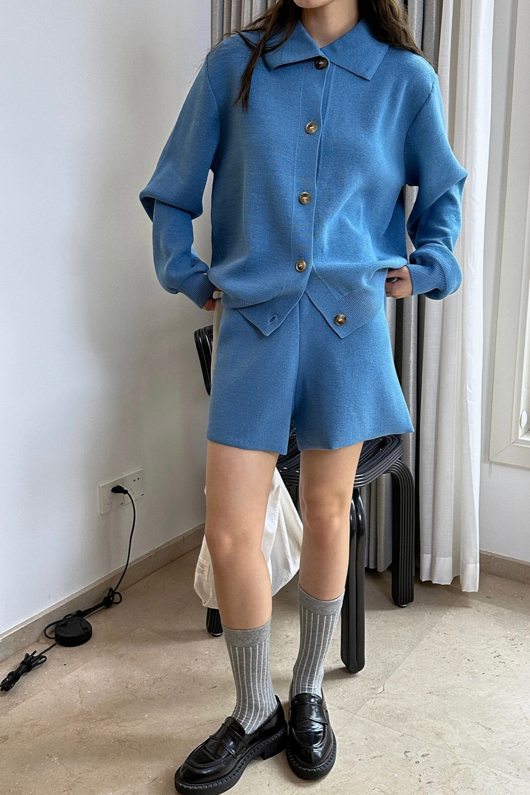 スタンダードカラーニットカーディガン(SETUP) 2249