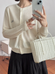 クラシッククルーネックカーディガン 2179