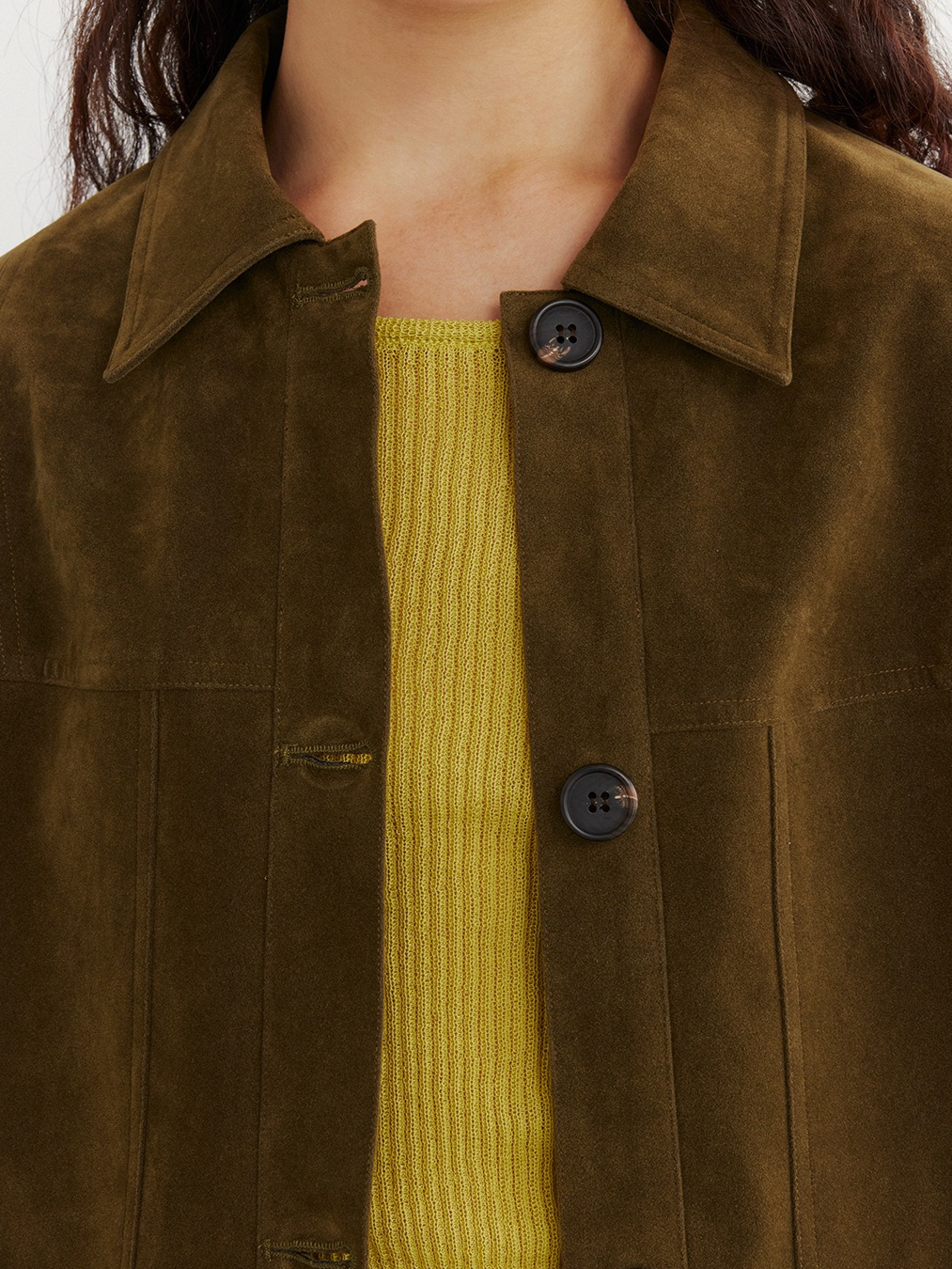 SUEDE HEM LOOP TIE JACKET 2132