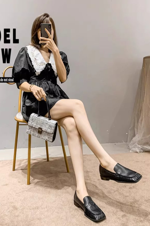 スクエアトゥローファー 2276