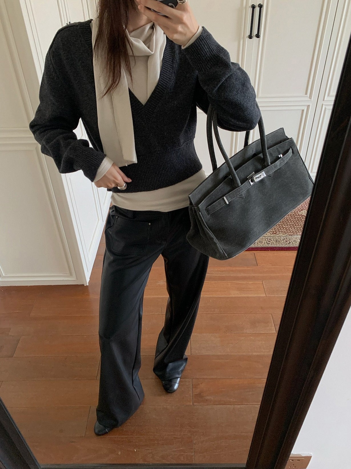 PU LEATHER PANTS 2491