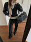 PU LEATHER PANTS 2491