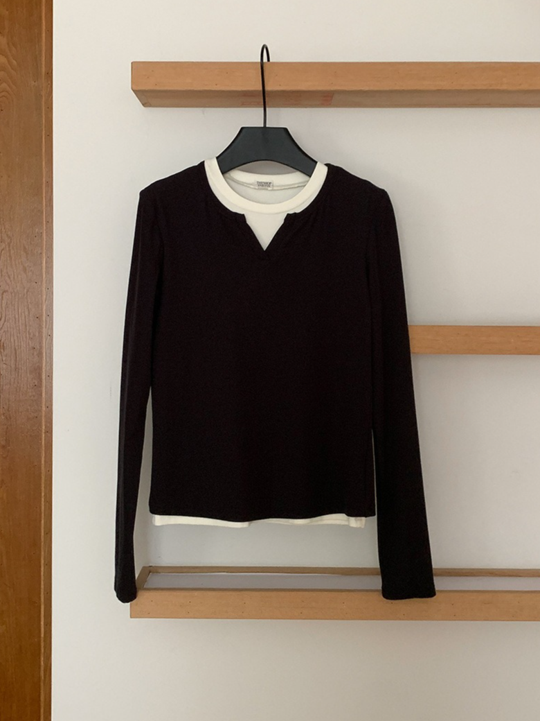 フェイクツーピーススキッパーTシャツ 2199