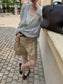 MOHAIR DEEP V-NECK KNIT 2465