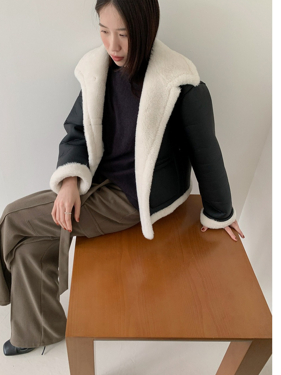 フェイクムートンジャケット 2203