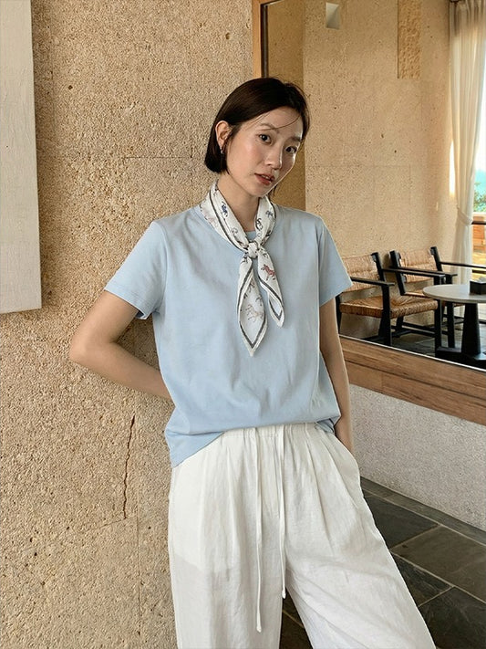 ベーシックスカーフセットTシャツ 2415