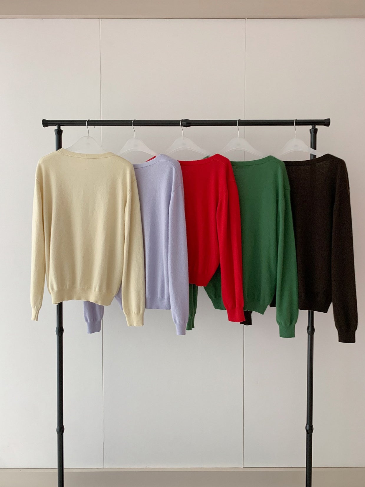 LOOSE ASYM V-CARDIGAN 2464