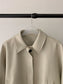 VEGAN LEATHER COCOON JACKET 2459
