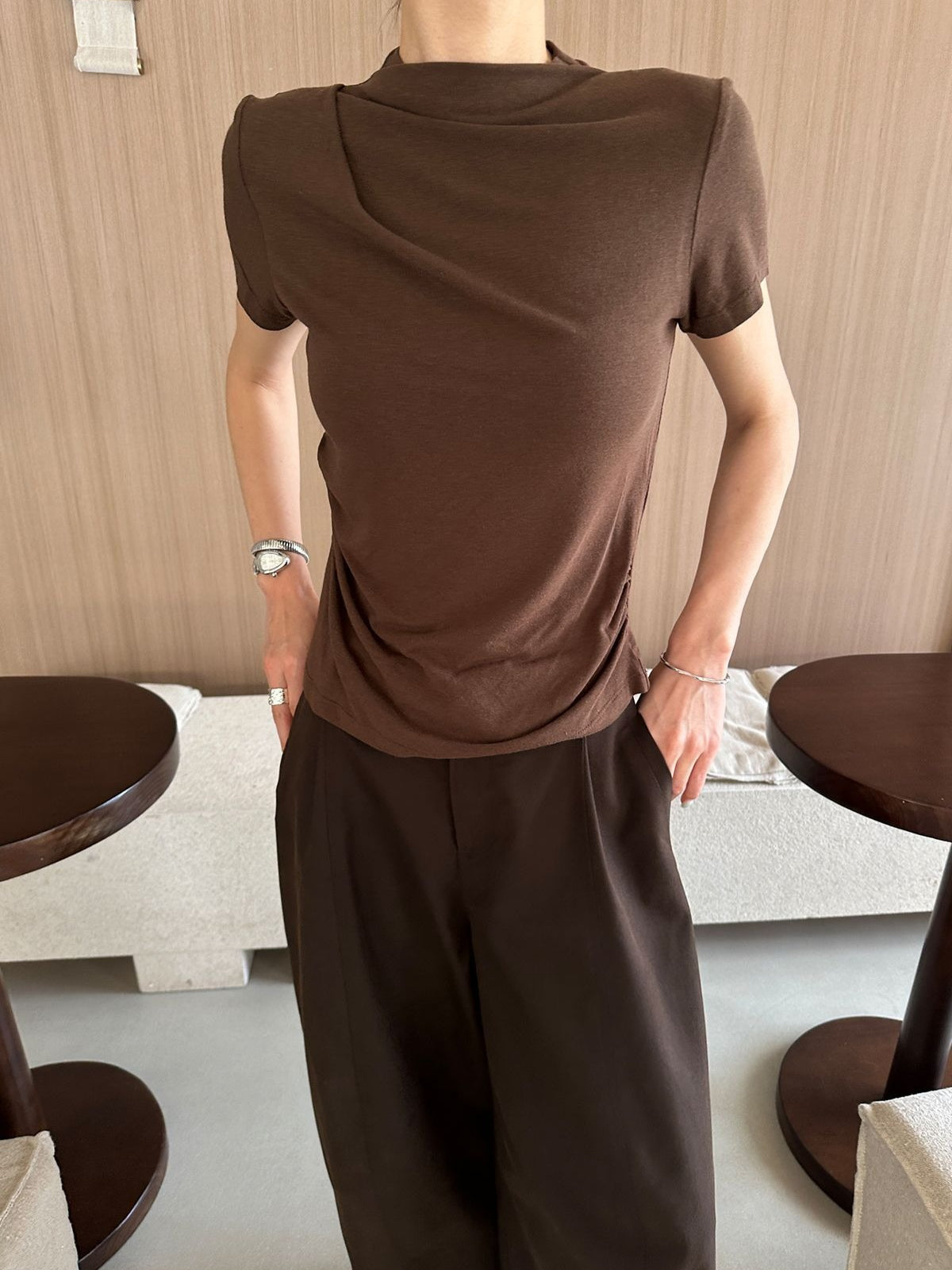 MINIMAL MOCK NECK TOP 2484
