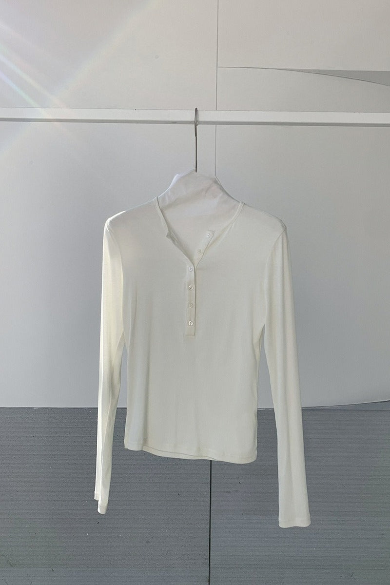 BUTTON HENLEY TOP 2314