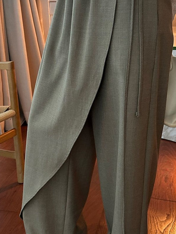 LAYERED SKIRT WIDE PANTS 2512