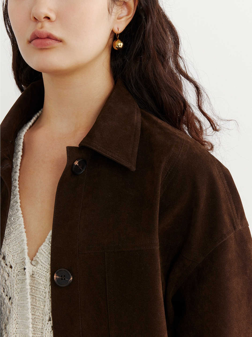 SUEDE HEM LOOP TIE JACKET 2132
