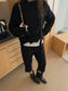 LAYERED LIKE CABLE KNIT 2500