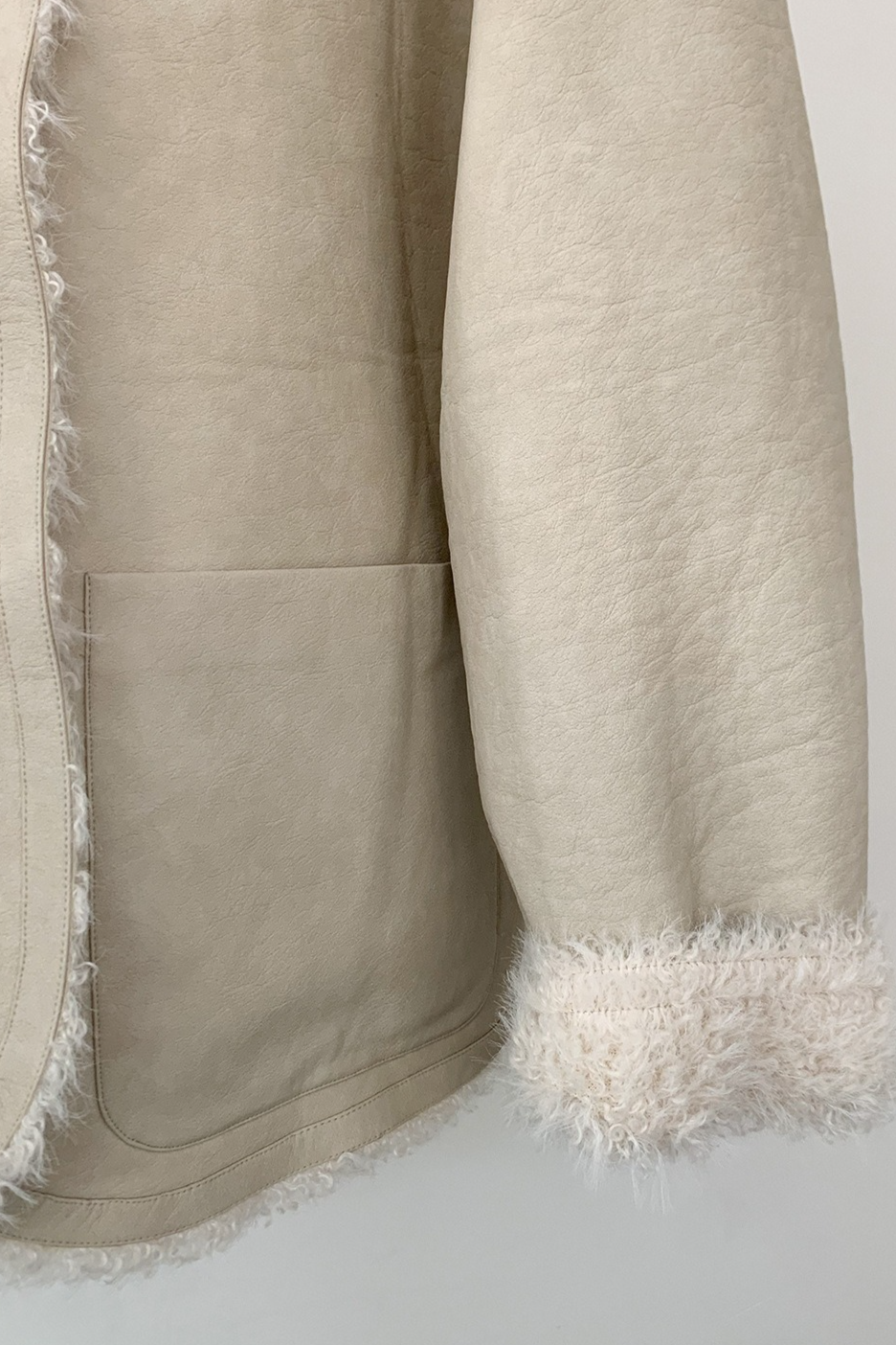 リバーシブルフェイクムートンコート 2218