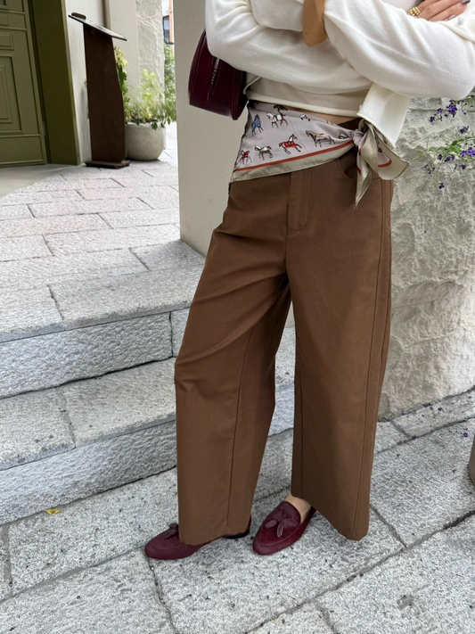 スカーフセットツイルワイドパンツ 2108