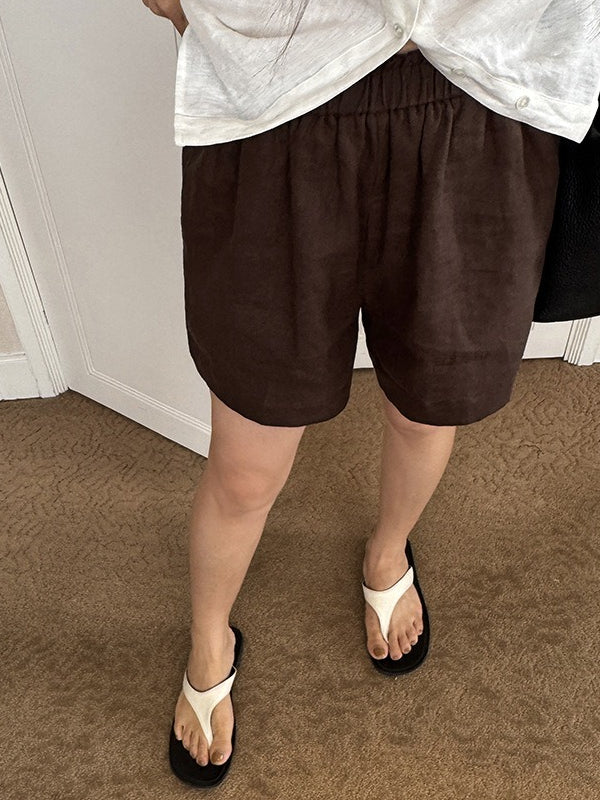 リネンイージーショートパンツ 2377