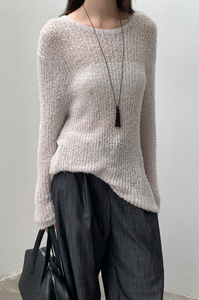 LOOSE ROUND NECK KNIT 2319