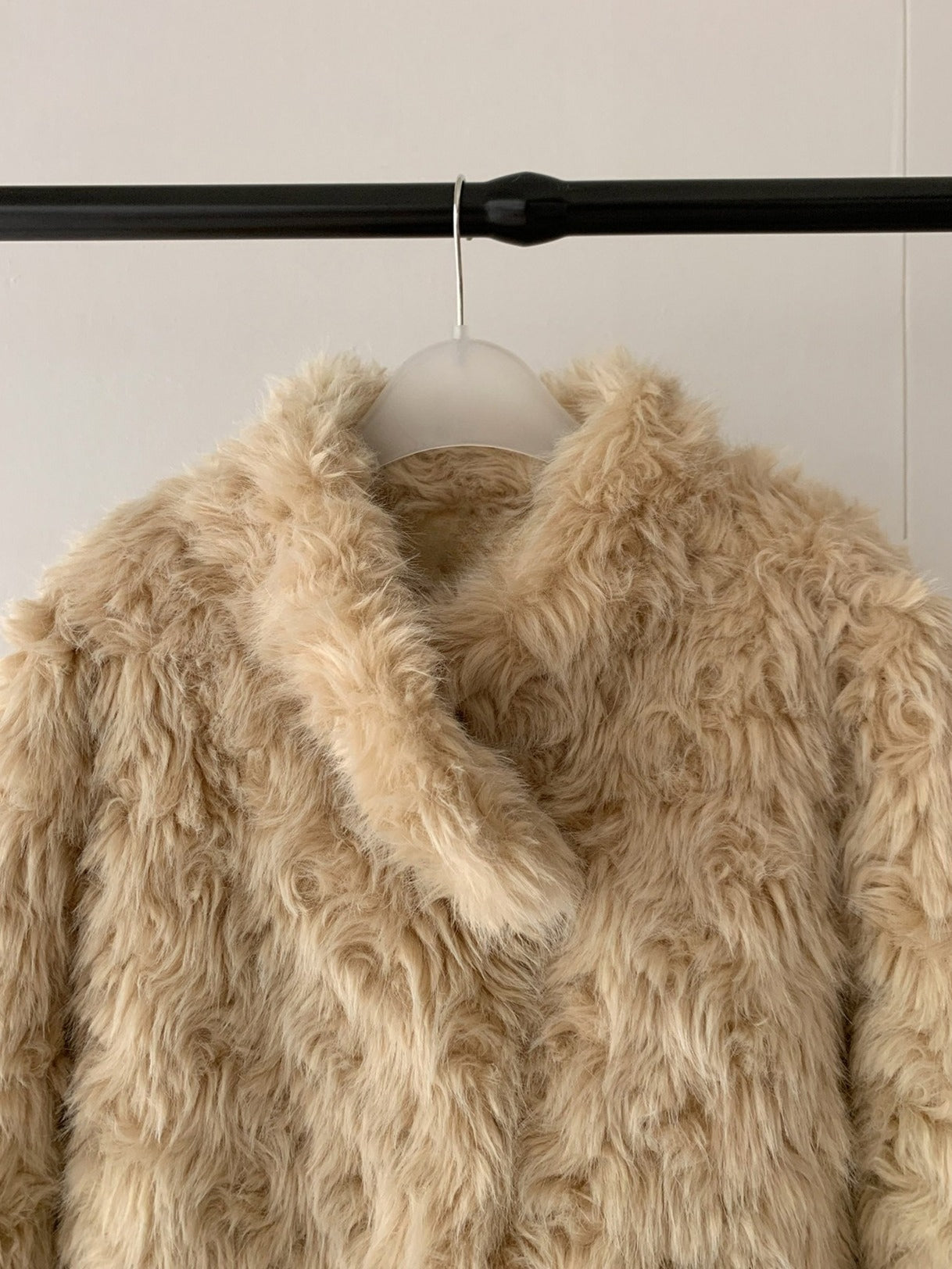 FLUFFY ECO FUR COAT 2501