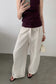 DOUBLE BELT WIDE PANTS 2304