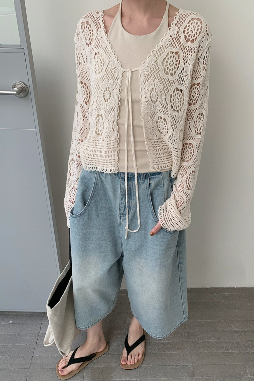 CROCHET LACE CARDIGAN 2315