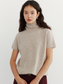 HALF-SLEEVE TURTLENECK KNIT 2126
