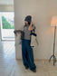 CORD BELT COCOON PANTS 2502