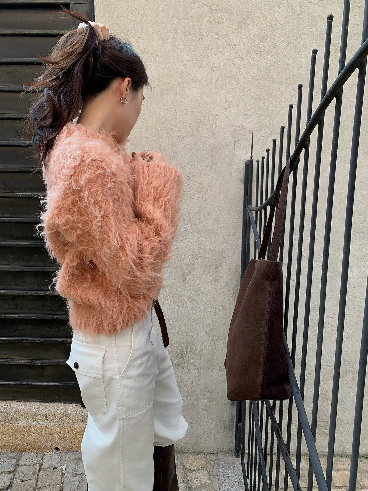 SHAGGY CREW KNIT 2499