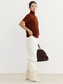 HALF-SLEEVE TURTLENECK KNIT 2126
