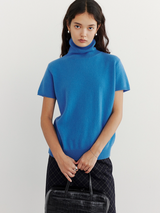 HALF-SLEEVE TURTLENECK KNIT 2126