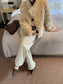 FLUFFY ECO FUR COAT 2501
