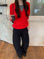 LAYERED-LOOK MINIMAL KNIT 2454
