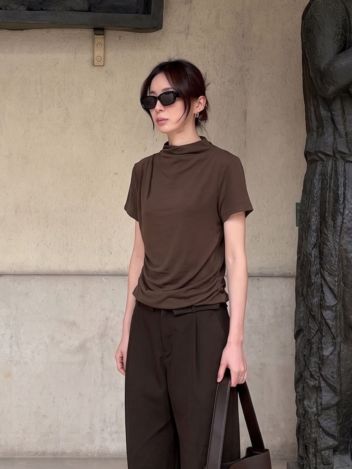 MINIMAL MOCK NECK TOP 2484